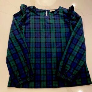 Crewcuts Black Watch Tartan Ruffle Girls